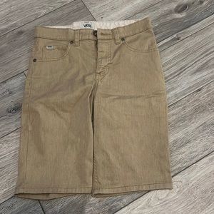 Khaki Vans shorts